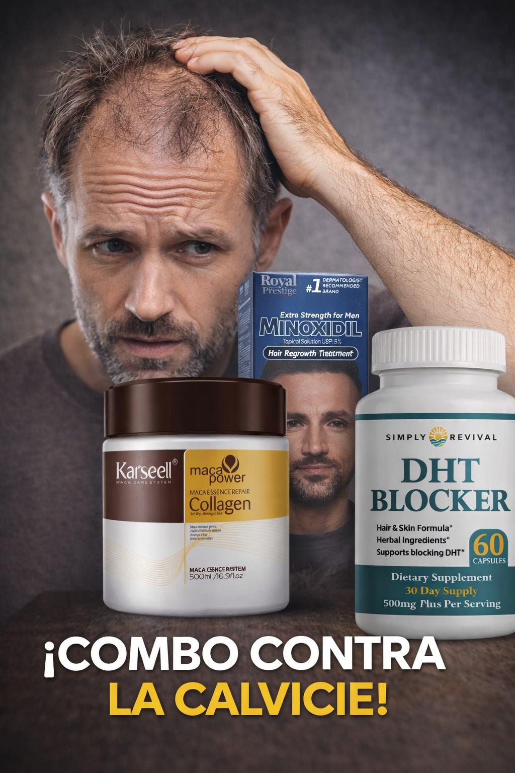 Hair Recovery 3X - COMBO RECUPERACION CAPILAR TOTAL