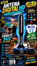 Antena Digital HD para TV — Canales Gratis Sin Mensualidad
