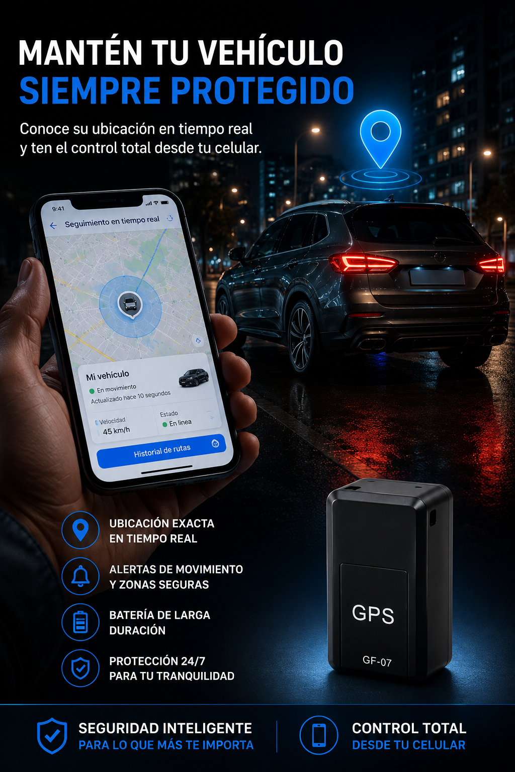 Testimonio GPS GF-07
