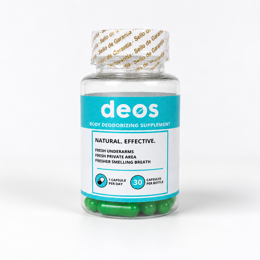 DEOS Cápsulas Desodorizantes Naturales — frasco