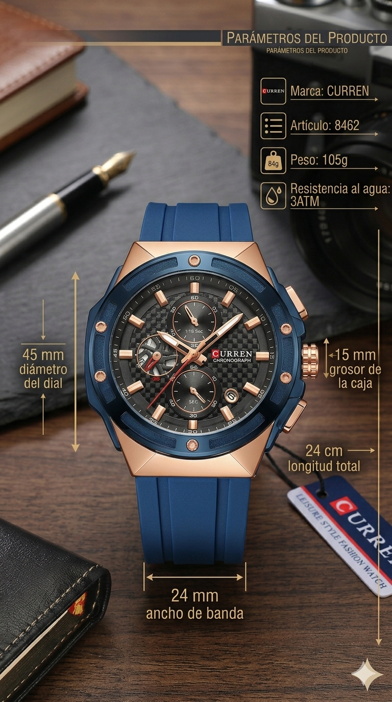 RELOJ CURREN 8462