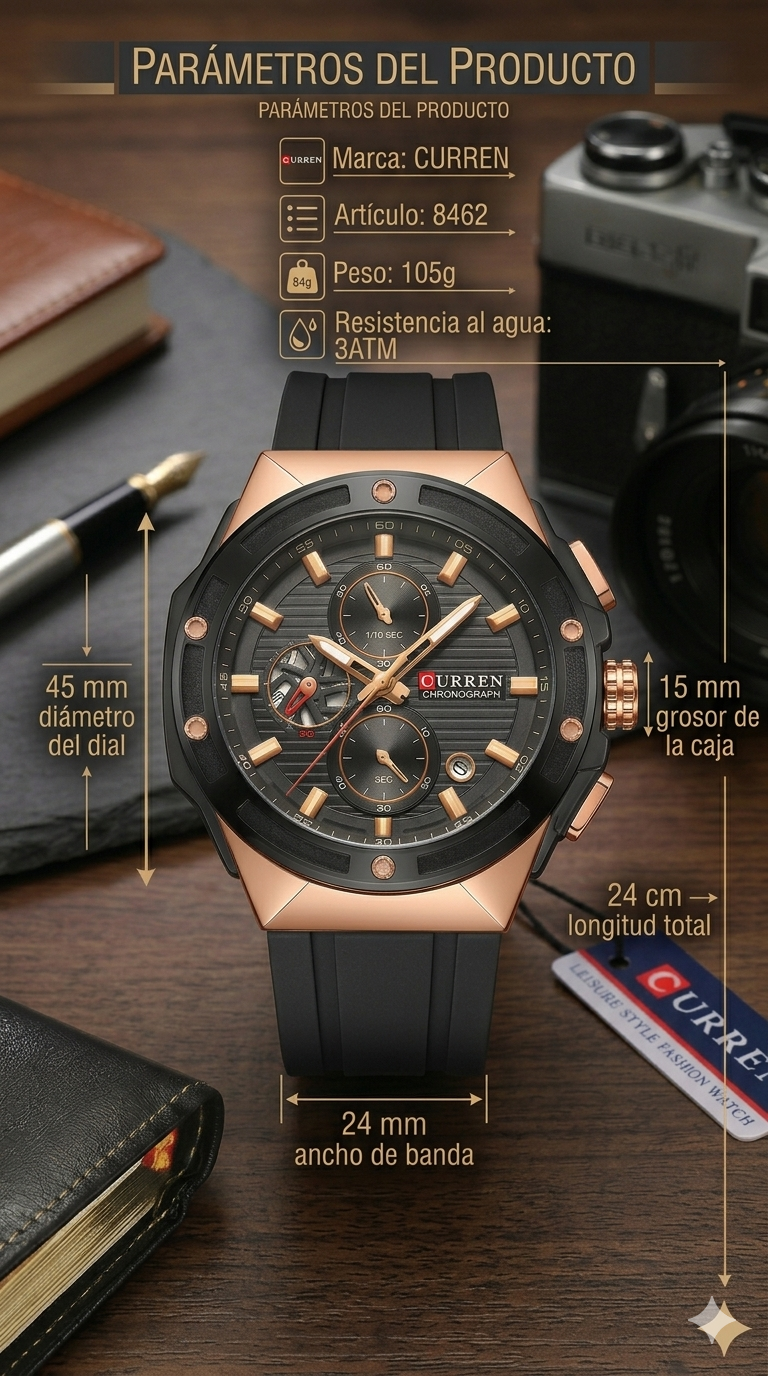 RELOJ CURREN 8462
